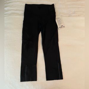 Lululemon Fast and Free crop 19” black